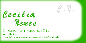 cecilia nemes business card